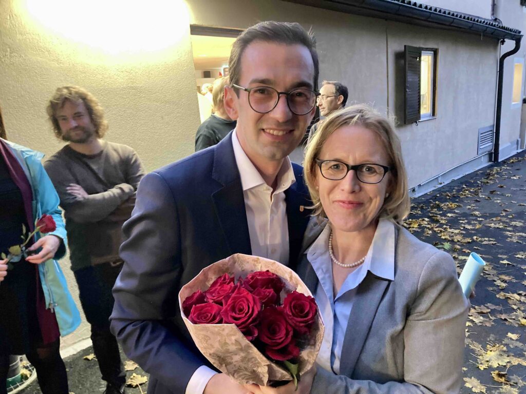 Drin Alaj und Barbara Gysel